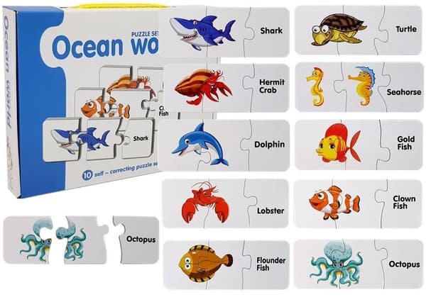 Pedagogiskt pussel World of Oceans Puzzle 10 Connections