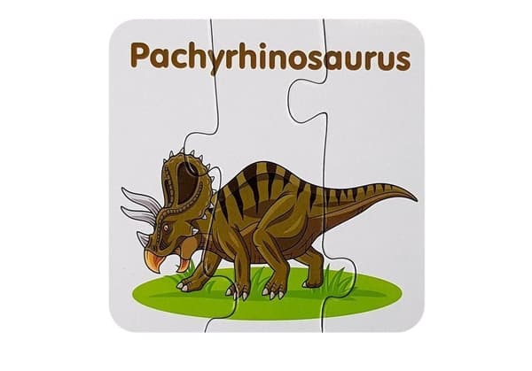 Pædagogisk puslespil Dinosaurer engelsk 10 forbindelser