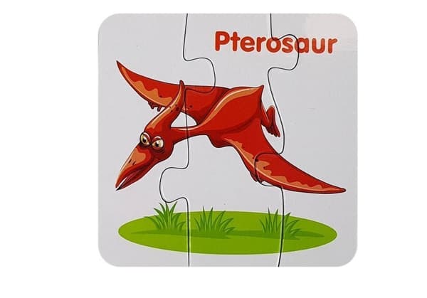 Pædagogisk puslespil Dinosaurer engelsk 10 forbindelser