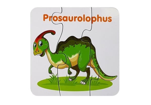 Pædagogisk puslespil Dinosaurer engelsk 10 forbindelser