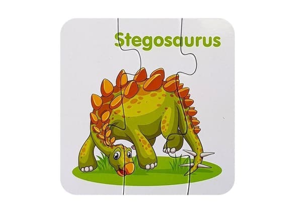 Pædagogisk puslespil Dinosaurer engelsk 10 forbindelser