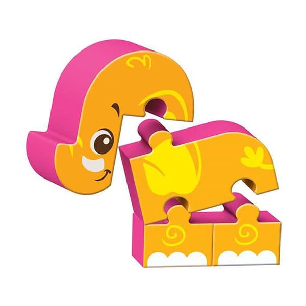 Reig Musicales Puslespil Med Blokke-tal Sound Zoo Gul