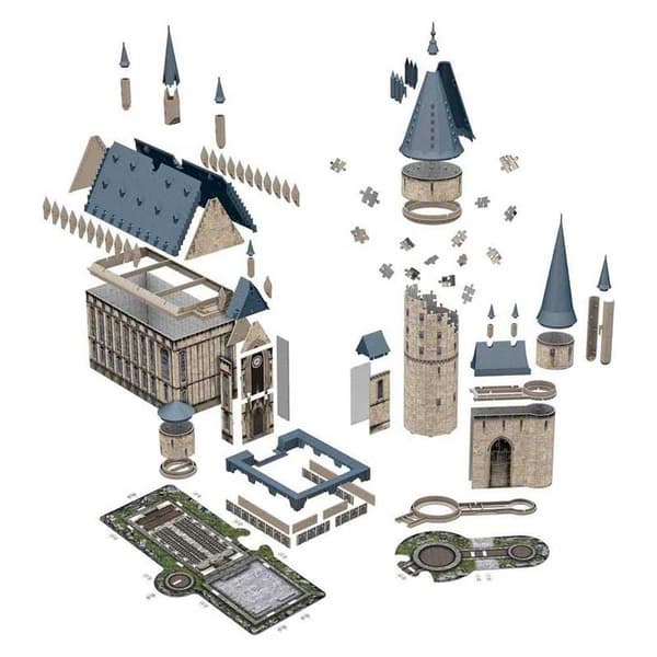 Harry Potter Slot 3d Gåde 504 Stykker Flerfarvet