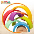Miniatyrbild 4 av 7: Child's Wooden Puzzle Woomax Rainbow 8 Pieces 4 Units