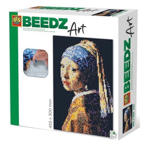 Ses Pige Med En Perleørering Beedz Art-vermeer 300x456 Mm 7000 Stykker
