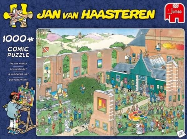Jan van Haasteren Kunstmarkedspuslespillet - 1000 brikker