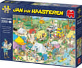 Miniatyrbillede 5 af 8: Jan van Haasteren Camping i skoven puslespil - 2000 brikker