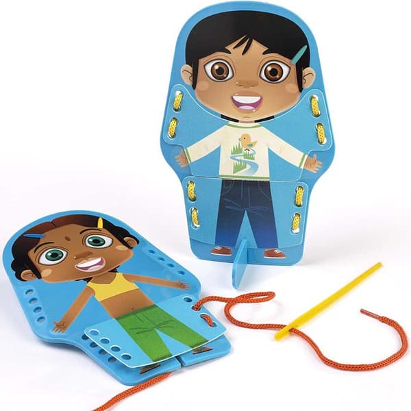 Miniland Flexi World Kids Pussel Blå
