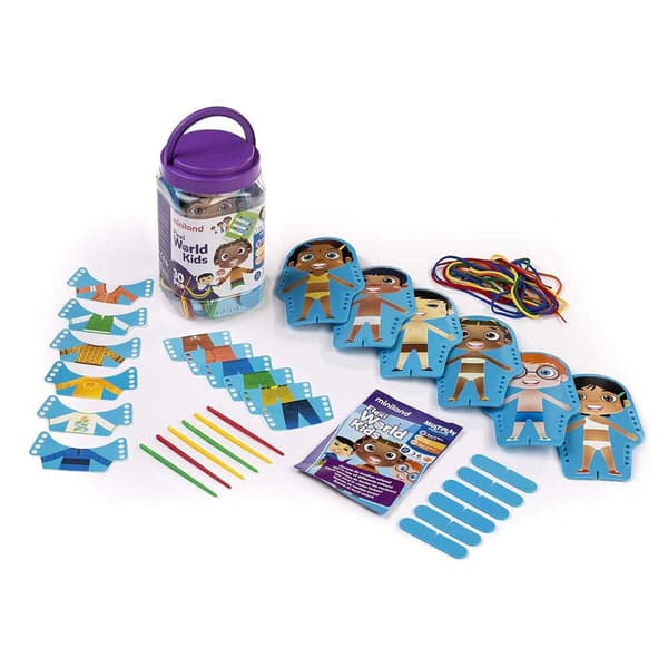 Miniland Flexi World Kids Pussel Blå