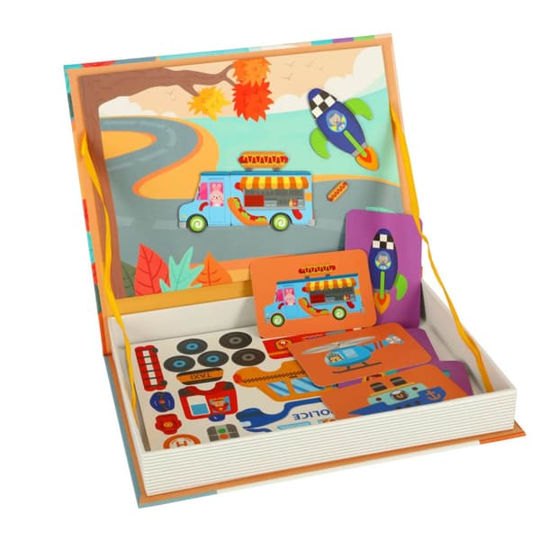 Magnetisk bok pussel med en magnet transportmedel