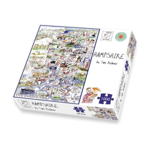 Map of Hampshire Jigsaw 1000 Piece Puzzle