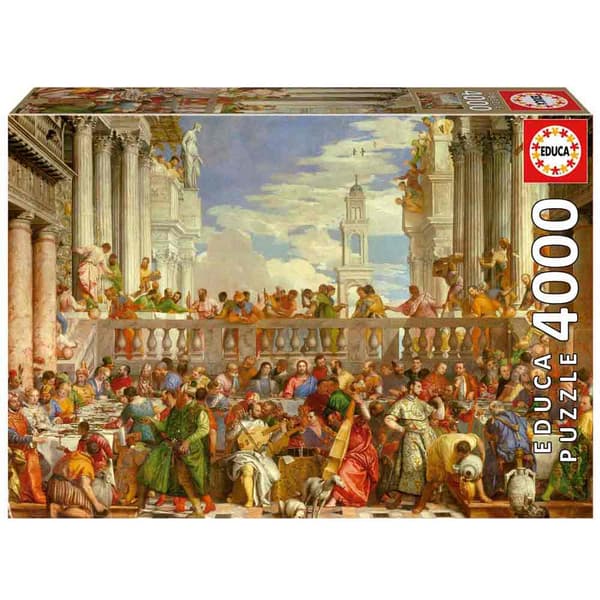 Educa Paolo Veroneses Brylluppet I Kana-puslespil 4000 Stykker