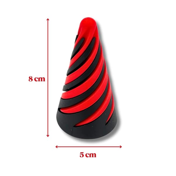 Impossible pass through spiral cone 3D Printed