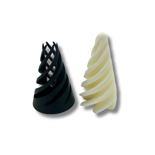 Impossible pass through spiral cone 3D Printed
