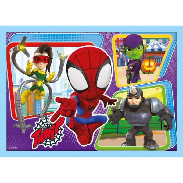 Trefl Spidey and Friends 4i1 puslespil 12-24 brikker