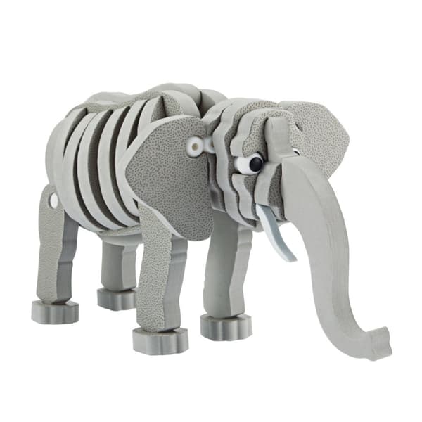 Toi-toys 3D Pussel Elephant Junior 31,5 Cm Foam Grey 75-bitar
