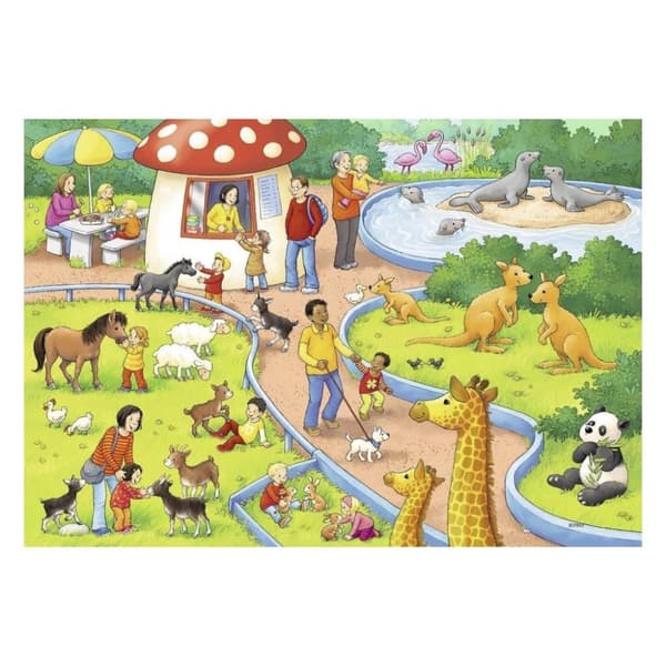 Ravensburger Pusseldag på Zoo 2x24 bitar
