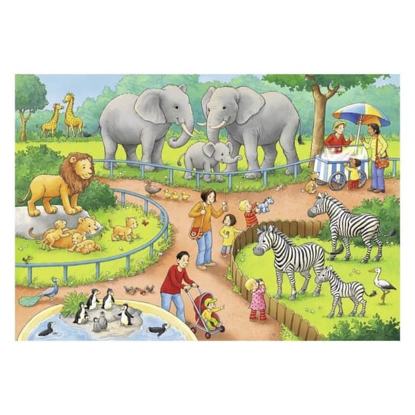 Ravensburger Pusseldag på Zoo 2x24 bitar