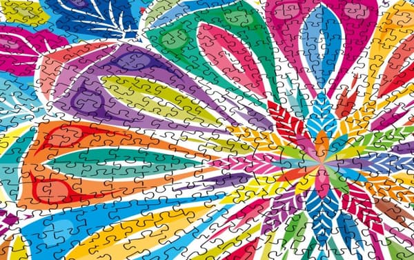 Grafix Mandala rundt puslespil 1000 brikker