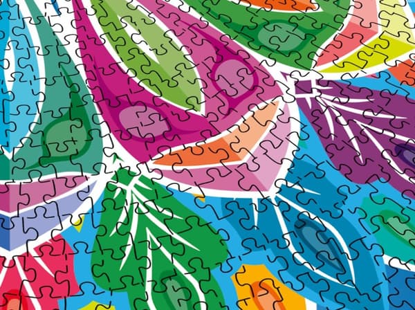 Grafix Mandala rundt puslespil 1000 brikker