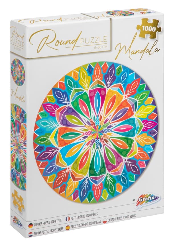 Grafix Mandala rundt puslespil 1000 brikker