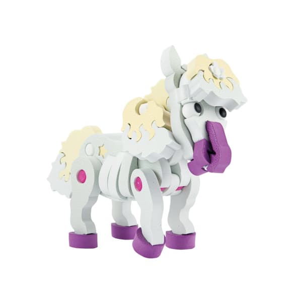 Toi-Toys 3D-pusselkonstruktion Skumhäst DIY-set S