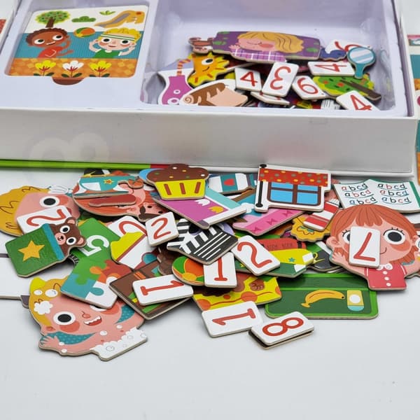 TOOKY TOY Träpussel Magnetisk låda