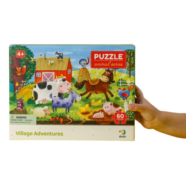Puslespil Country Adventure Farm Animals Puslespil sæt til de yngste