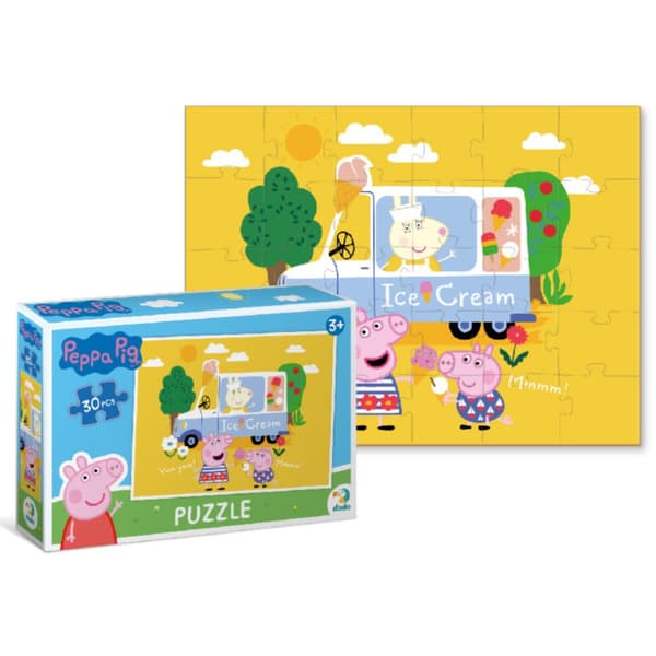 PEPPA PIG PUZZLE 30 BILAR ETT HÄRLIGT ÄVENTYR FÖR Småbarn