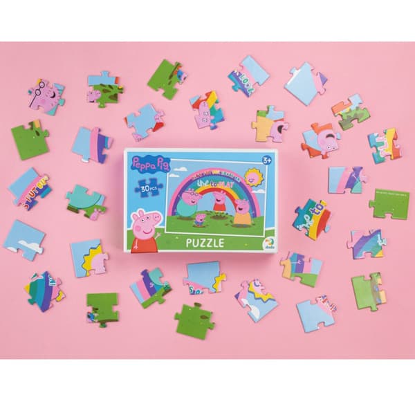 PEPPA-GRIS 30 DEKS ET SØD PUSLE TIL SMÅBØRN PEPPA-GRIS