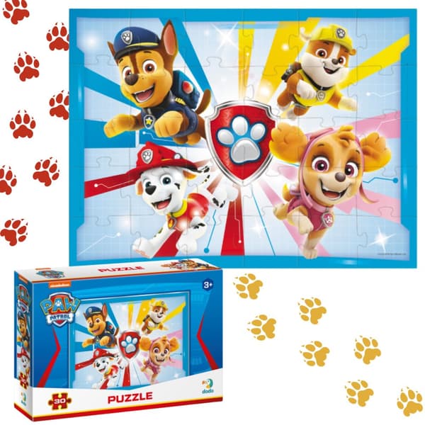 PAW PATRULJE-PUSSEL 30 STK. PAW PATRULJE-PUSSEL TIL DE MINSTE