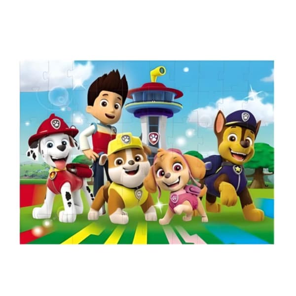 PAW PATROL PUSLE 60 STK. PAW PATROL FARVERIGT PUSLE TIL BØRN