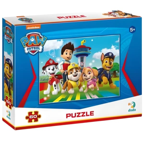 PAW PATROL PUSLE 60 STK. PAW PATROL FARVERIGT PUSLE TIL BØRN