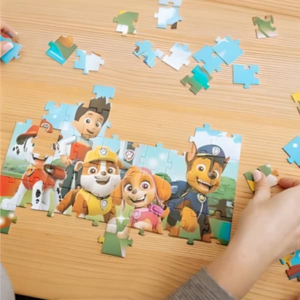 PAW PATROL PUSLE 60 STK. PAW PATROL FARVERIGT PUSLE TIL BØRN