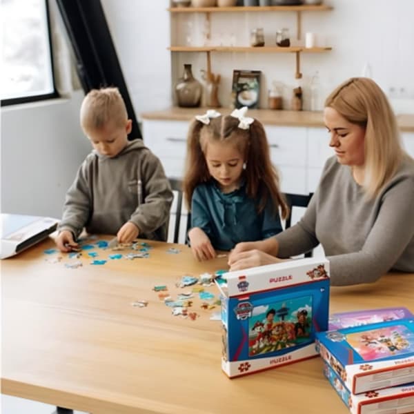 PAW PATROL PUSLE 60 STK. PAW PATROL FARVERIGT PUSLE TIL BØRN