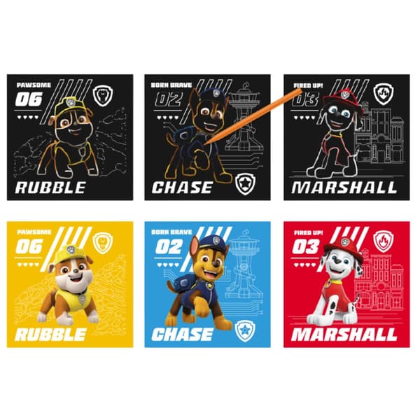PAW PATROL ART SCRATCH PAPER SCRATCH MAALISETTI