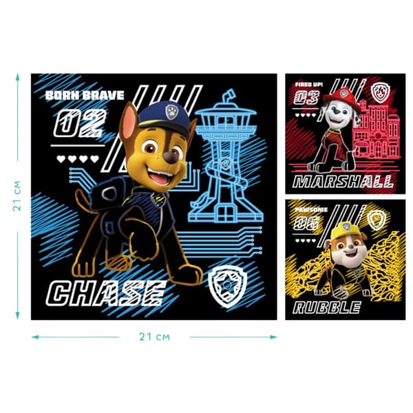 PAW PATROL ART SCRATCH PAPER SCRATCH MAALISETTI