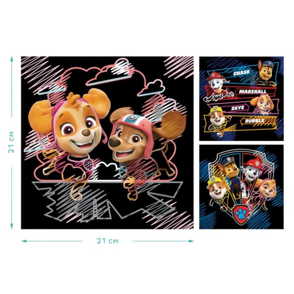 PAW PATROL ART SCRATCH PAPER SCRATCH MAALISETTI