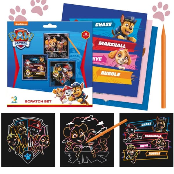 PAW PATROL ART SCRATCH PAPER SCRATCH MAALISETTI