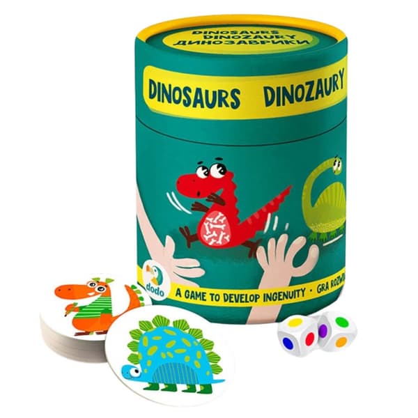 Dinosaurs Observation Game Set Pedagogiska roliga tokens tärningar