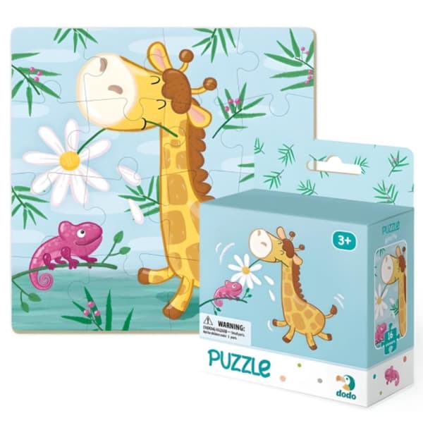 Giraffetema pussel 16 bitar pussel för barn Charmig giraff