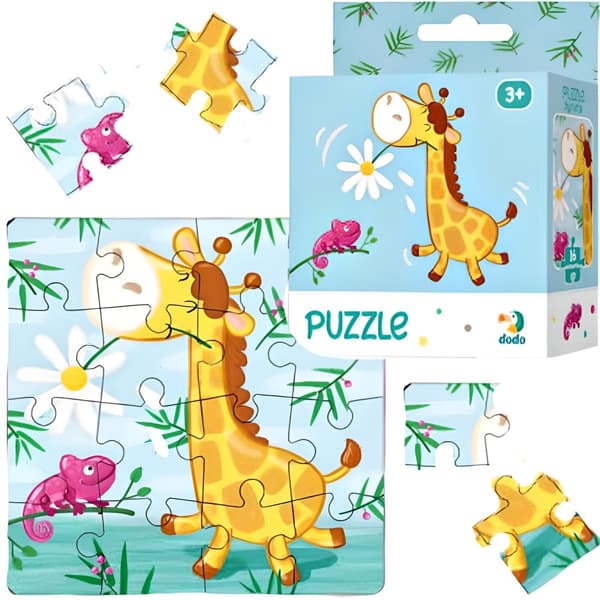 Giraffetema pussel 16 bitar pussel för barn Charmig giraff