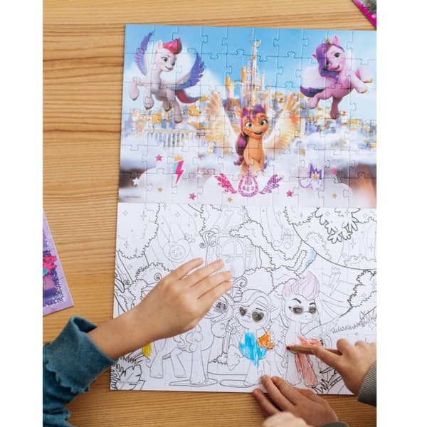 My Little Pony 2in1 Puzzle Mega Set palapeli ja värityskirja yhdessä