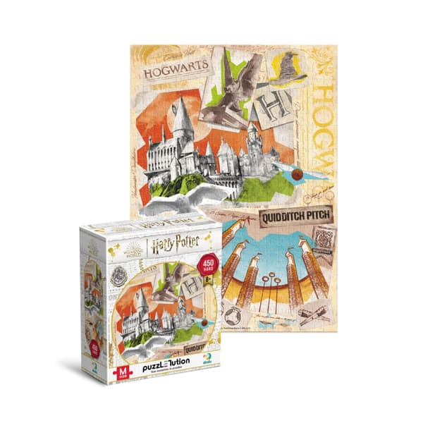 Puslespil "Harry Potter" - "Hogwarts Skole" høj kvalitet 450 brikker 8+