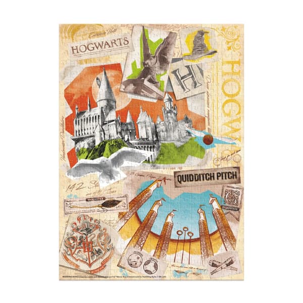 Puslespil "Harry Potter" - "Hogwarts Skole" høj kvalitet 450 brikker 8+