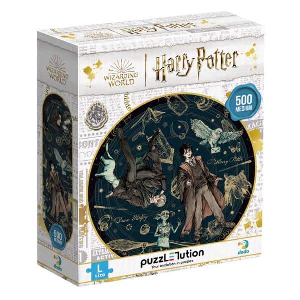 Harry Potter puslespil sæt med 500 farverige brikker magi