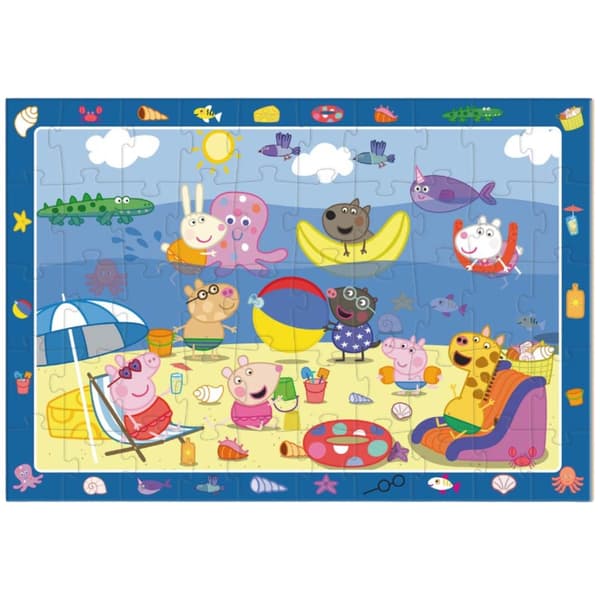 Observationspuslespil "Peppa Pig - Holidays" puslespil 50 stykker hav 200473