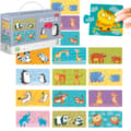 Pikkukuva 1 / 6: Puzzle Duo -puolikkaat "Äidit ja lapset" 12 pulmaeläinsetti 300150
