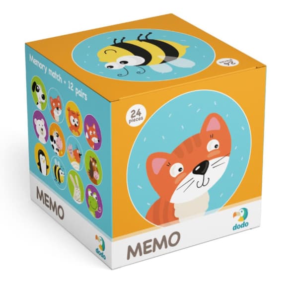Memo Game Mini "Animals" pedagogiskt minnesspel för småbarn 300145