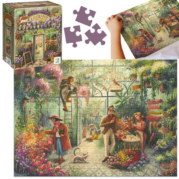 Pussel "Flower Shop" 300 bitar pusselset för barn och vuxna 300590